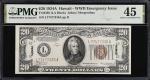 Fr. 2305. 1934A $20 Hawaii Emergency Note. PMG Choice Extremely Fine 45.