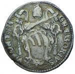 Vatican coins and medals;Gregorio XV (1621-1623) Testone - Munt. 11 var. AG (g 9.38) RRR   - MB+;400