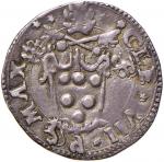Vatican coins and medals. Clemente VII (1521-1534) Ancona - Mezzo giulio - Munt. 93 AG (g 1 77)