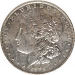 1878 Morgan Silver Dollar. 8 Tailfeathers. MS-63 (NGC).