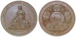 Germany, Proof bronze medal, 1844, seated figure with sword holding laurel, reverse train at centre,