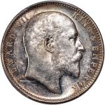 1905-B英属印度卢比银币，PCGS AU58，#43023797