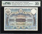 INDIA. Government of Hyderabad. 100 Rupees, ND (1939). P-S275b. Jhun&Rez 7.11.2. PMG Choice Very Fin
