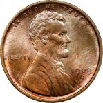 1909-S Lincoln Cent. MS-65 RD (PCGS). OGH--First Generation.