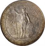 1900-B年英国贸易银元站洋壹圆银币。孟买铸币厂。GREAT BRITAIN. Trade Dollar, 1900-B. Bombay Mint. PCGS MS-63 Gold Shield.
