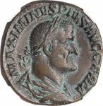 MAXIMINUS I, A.D. 235-238. AE Sestertius (20.43 gms), Rome Mint, A.D. 235-236. NGC VF, Strike: 4/5 S