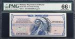 Military Payment Certificate. Series 692. $10. PMG Gem Uncirculated 66 EPQ.