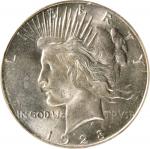 1928-S Peace Silver Dollar. MS-64+ (PCGS). CAC.