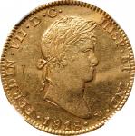 MEXICO. 4 Escudos, 1818-Mo JJ. Mexico City Mint. Ferdinand VII. NGC AU Details--Cleaned.