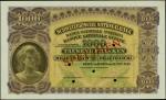 SWITZERLAND. Banque Nationale Suisse. 1000 Franken, 1943. PMG Choice Uncirculated 64 Net. Tape.