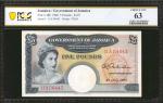 JAMAICA. Government of Jamaica. 5 Pounds, 1960. P-48b. PCGS Banknote Choice Uncirculated 63.