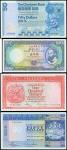 Hong Kong/Macau, a mix lot of 4 notes, $50 (2), $100 and 100 patacas, early 1980s, very fine to almo