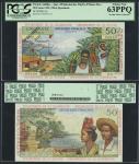 French Antilles, Institut dEmission des Departments dOutre Mer, 50 francs, specimen, no date (1964),