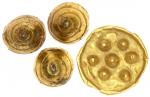 铜泡1枚及铜泡鎏金3枚，有华夏评级，尚·皮尔·米歇尔中国钱币系列