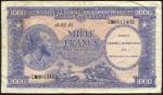 Banque du Congo-Belge, 5 francs, 1930, Banque Centrale du Congo-Belge et du Ruanda-Urundi, 20 francs