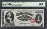 Fr. 223. 1891 $1 Silver Certificate. PMG Choice Uncirculated 63 EPQ.