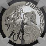 SOUTH AFRICA 南アフリカ 10Cents 2010 NGC-PF70 Ultra Cameo Proof，KM-540 リード・ダンス 制造2700枚NGC-PF70 Ultra Came