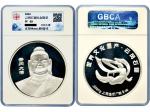 2004年山西云冈大佛纪念银章，重量8盎司，GBCA PF69