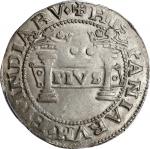 MEXICO. Cob 2 Reales, ND (1541-42)-M P. Mexico City Mint. Carlos & Johanna. PCGS Genuine--Cleaned, V