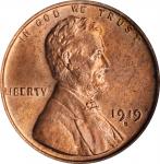 1919-D Lincoln Cent. MS-64 RD (PCGS). CAC. OGH.
