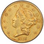 1857-O Liberty Head Double Eagle. Winter-1, the only known dies. AU-55 (PCGS). CAC.