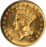 1870 Gold Dollar. MS-64 (PCGS). CAC.