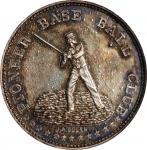 Undated (ca. 1861) Pioneer Baseball Club Medal. By John Adams Bolen. Musante JAB-1. Silvered White M