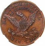 New York--New York. Undated (1850s) Malcolm & Gaul. Miller-NY 515. Copper. Plain Edge. MS-66 RB (NGC