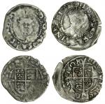 Edward VI (1547-53), coinage in the name of Henry VIII, Pennies (2), both Canterbury, 0.71g, m.m. no