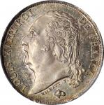 FRANCE. Franc, 1817-A. Paris Mint. Louis XVIII. PCGS MS-65 Gold Shield.