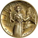 2015-W American Liberty High Relief $100 Gold Coin. MS-70 (NGC).