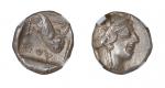公元前449-404年古希腊雅典城雅典娜与猫头鹰四德银币 众诚详评 AU