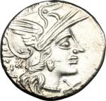 The Roman Republic, C. Antestius.. AR Denarius, 146 BC. Cr. 219/1e. B. 1. 3.47 g.  17.5 mm.  极美