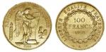 France. Third Republic. 100 Francs, 1902 A. Paris. Dupres Genius, rev. Value and date within wreath.