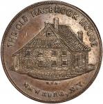 1783 (ca. 1859) Sages Historical Token No. 8 -- Old Hasbrook House. Copper. 32 mm. Musante GW-274, B