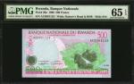 RWANDA. Lot of (4). Banque Nationale. 500 & 1000 Francs, 1998. P-26a to 27b. PMG Gem Uncirculated 65