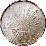 1882-PI MH年墨西哥8R银币，NGC MS63