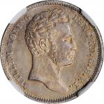 NETHERLANDS EAST INDIES. 1/4 Gulden, 1840. Utrecht Mint; privy mark: lis. William I. NGC MS-62.
