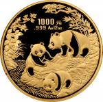 1992年熊猫纪念金币12盎司 NGC PF 68 CHINA. Gold 1000 Yuan (12 Ounces), 1992. Panda Series. NGC PROOF-68 Ultra 