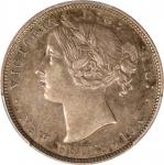 CANADA. New Brunswick. 20 Cents, 1862. London Mint. Victoria. PCGS AU-53.