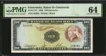 GUATEMALA. Banco de Guatemala. 100 Quetzales, 1968. P-57c. PMG Choice Uncirculated 64.