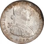 MEXICO. 8 Reales, 1810-Mo HJ. Mexico City Mint. Ferdinand VII. NGC AU-58.