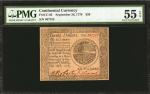 CC-82. Continental Currency. September 26, 1778. $20. PMG About Uncirculated 55 EPQ.