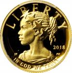 2018-W American Liberty High Relief $10 Gold Coin. Proof-69 Deep Cameo (PCGS).