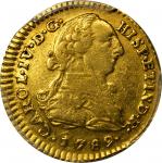 COLOMBIA. 1789-JJ Escudo. Santa Fe de Nuevo Reino (Bogotá) mint. Carlos IV (1788-1808). Restrepo 82.
