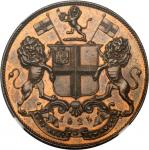 INDIA. East India Company. Madras Presidency. 4 Pies, 1825. NGC PROOF-64 BN.