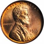 1919 Lincoln Cent. MS-66 RD (NGC).