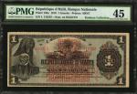 HAITI. Banque Nationale. 1 Gourde, 1919. P-140a. PMG Choice Extremely Fine 45.