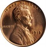 1913 Lincoln Cent. MS-66 RD (PCGS).