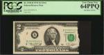 Fr. 1935-B. 1976 $20 Federal Reserve Note. New York. PCGS Currency Very Choice New 64 PPQ. Ink Smear